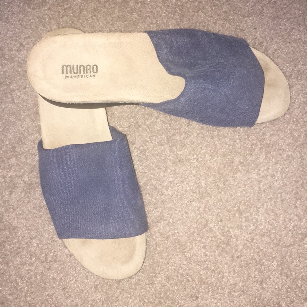 Denim blue slide